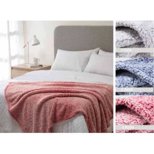 CAJA SURTIDA DE 12 MANTAS SHERPA ESTAMPADA