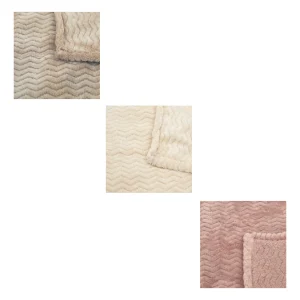 CAJA SURTIDA DE 12 MANTAS JACQUARD ZIG ZAG